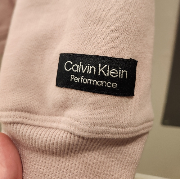 Light Pink Calvin Klein Performance Hoodie - Picture 5 of 6